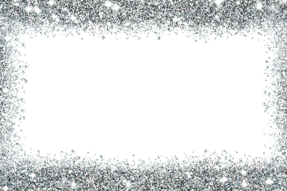 Download Silver Glitter Frame Background - Silver glitter Collection
